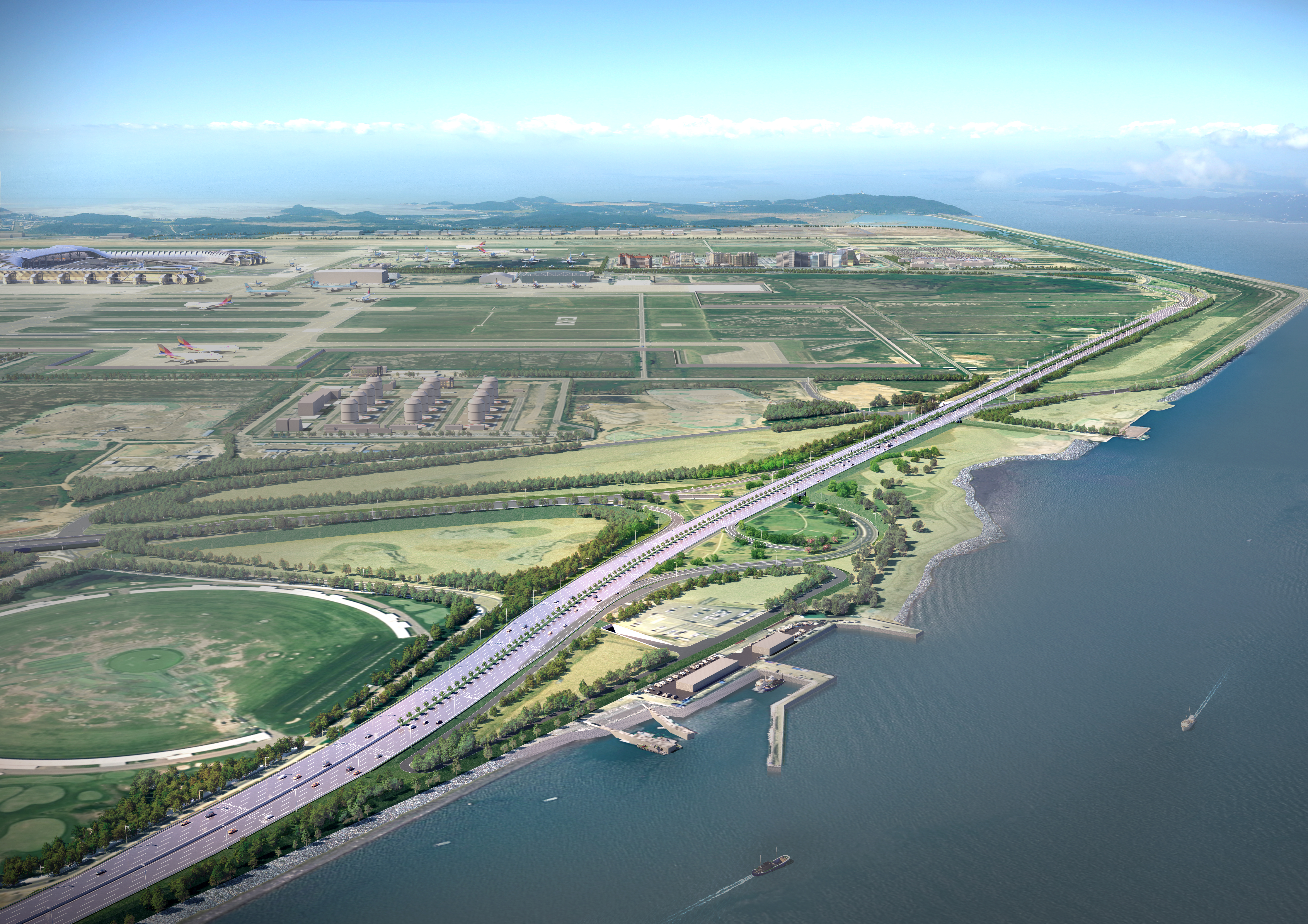 Preliminary and Detailed engineering Design for Incheon International Airport Phase 4 Landside Facility